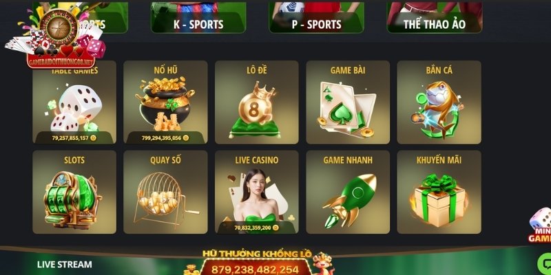 Các danh mục game hấp dẫn tại 11Bet
