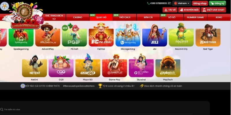 Danh sách chuyên mục game hấp dẫn của 12Bet