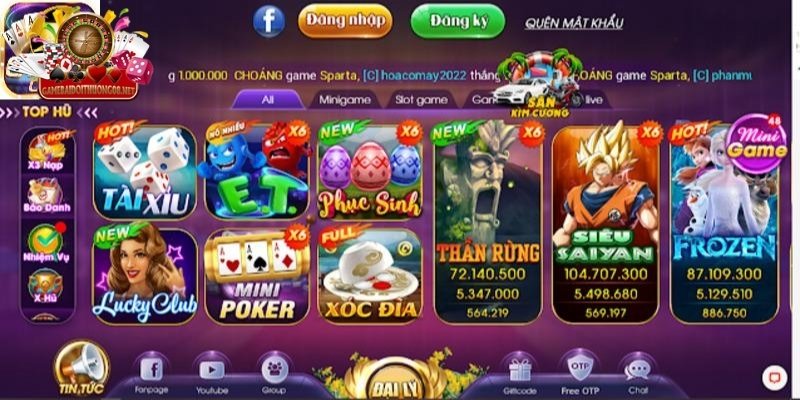 Danh sách chuyên mục game tại Choáng Club
