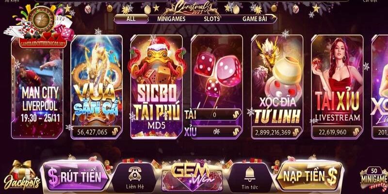 Danh sách chuyên mục giải trí của Gemwin