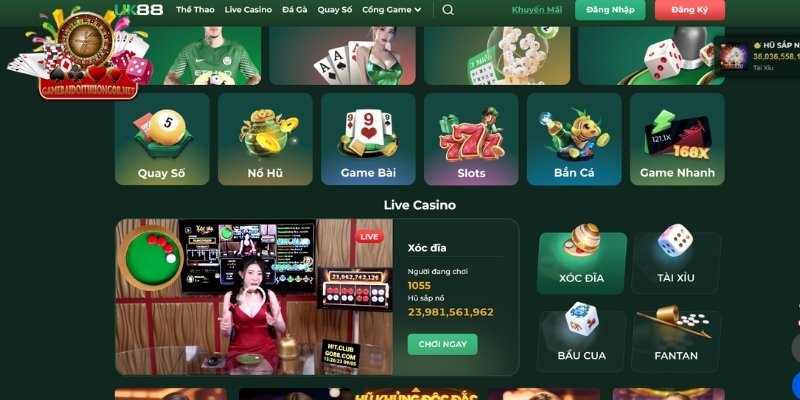 Top các chuyên mục game hấp dẫn của UK88