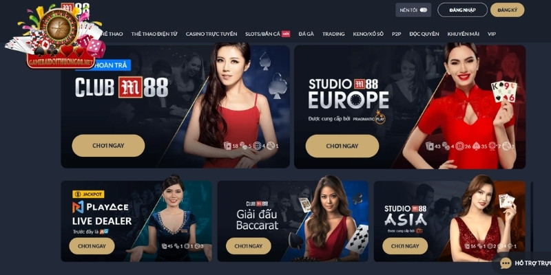 Top game đổi thưởng hấp dẫn tại M88