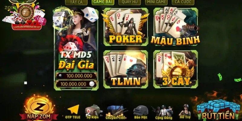 Tổng hợp top chuyên mục hot nhất tại Zomclub